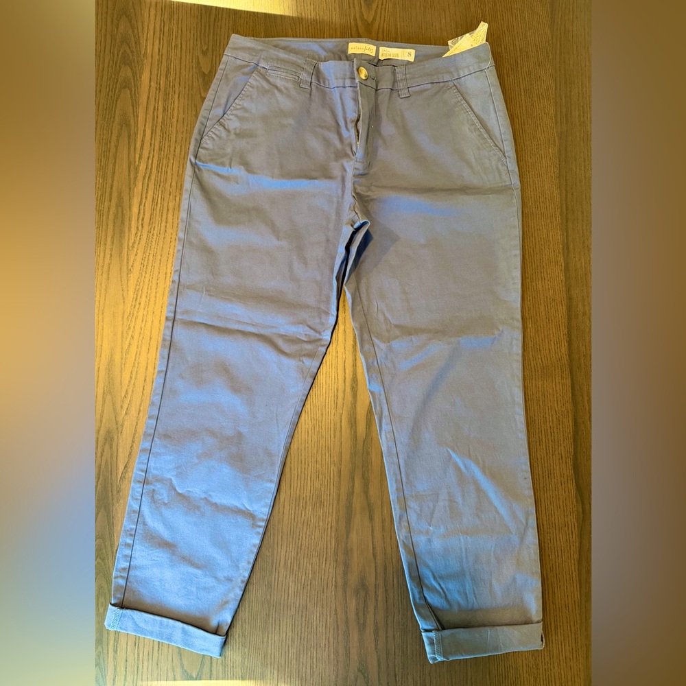 Maison Jules Blue Indigo Ankle Pants